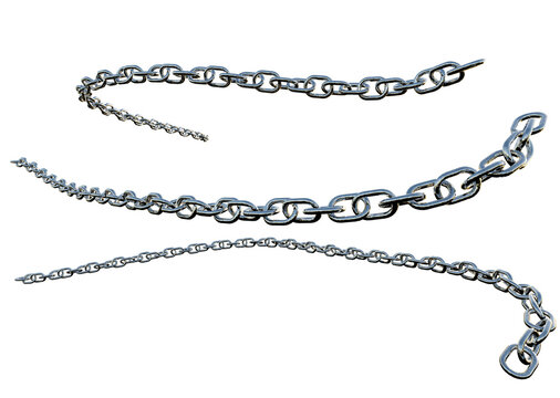 chain isolated on white