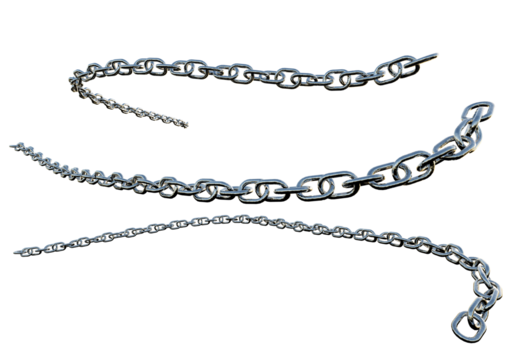 chain isolated on white