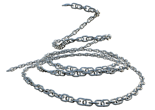 chain isolated on white