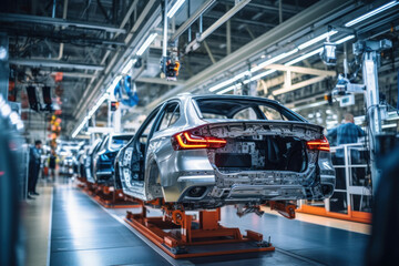 Automated assembly line for robot manipulators for the production of high-tech electric vehicles running on clean energy.