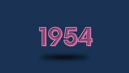 3d rendering flip board year 1954