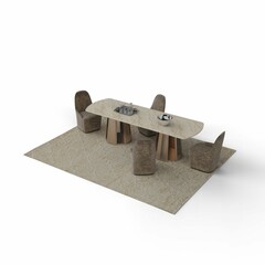 this is a concrete table and chairs with bowlsinscalended
