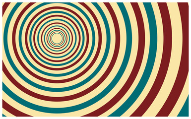 Retro Vintage Circle Wave Background