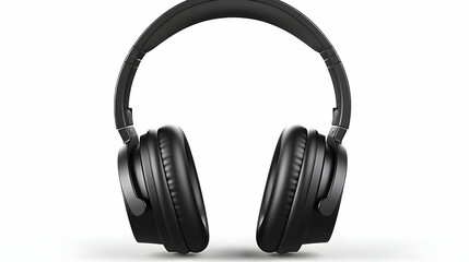 Headphone set isolated on white,AI