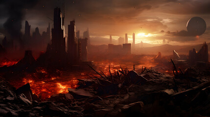 Earth apocalypse, end of the time planets,AI