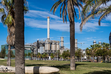 Barcelona, Spain-November 1, 2023. TERSA Biogas Energy Utilization Plant, production and...