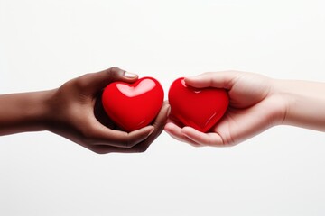 Fototapeta premium International cardiology day love, charity, and the helping hand in action for a better world