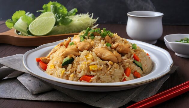 Chinese chicken fried rice