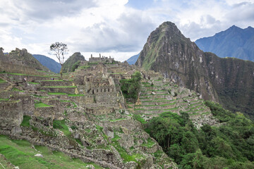 Ru&iacute;nas da cidade inca de Machu Picchu, Peru