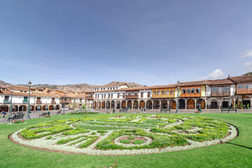 praça de armas na cidade de Cusco, Peru