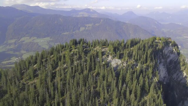 Aerial view of Pending mountain in Kufstein, Austria