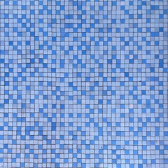 Blue mosaic tiles of a swimming pool for backgrounds and overlays