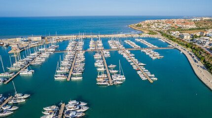 Aerial View of Marina di Ragusa, Sicily, Italy, Europe