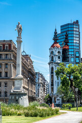 Massue Viewpoint, Mirador Massue, Palacio Costaguta at Lavalle Square in Buenos Aires, Argentina.