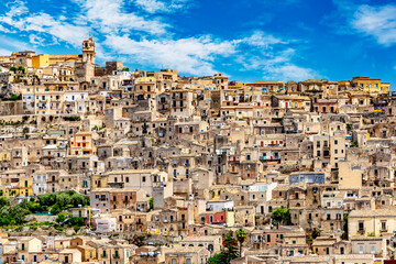 Fototapeta na wymiar Architecture of Modica in Val di Noto, southern Sicily, Italy