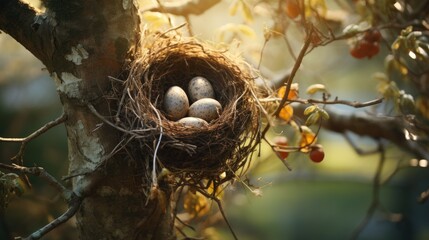 Bird Egg and Nest Landscape Animal Photography