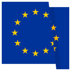 Flag of European Union icon illustration