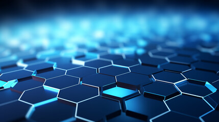 Abstract technology background with hexagons pattern.  - obrazy, fototapety, plakaty