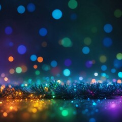 unfocused abstract background with multicolored bokeh lights