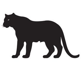 black and white panther drawing,panther silhouette,ready to print,cricut file,cut file,eps