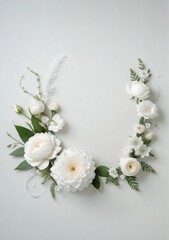 Wedding Floral Composition Isolated On A White Background