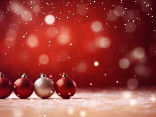 Fototapeta premium Christmas background red background Happy New Year