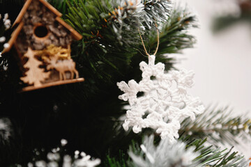 christmas decoration on a tree - 676882504
