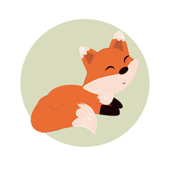 fox . fox vector illustration. animal 