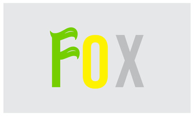 unique fox logo, fox illustration, vector