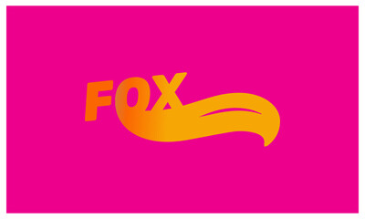 unique fox logo, fox illustration, vector