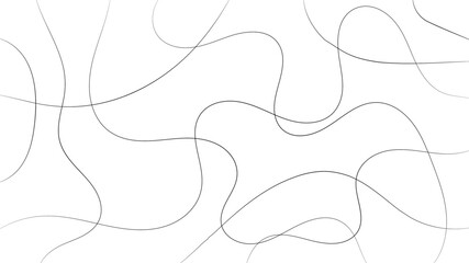 Random line pattern background. Decorative pattern with tangled curved lines. Random chaotic lines abstract geometric pattern vector background.	
