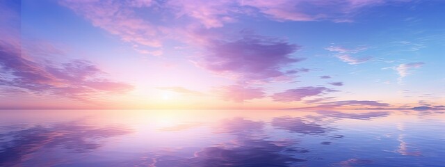 Fototapeta premium Beautiful Panorama view of sunrise through cloud during summer background