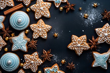 Christmas cookies with frosting