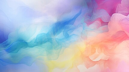 Fototapeta na wymiar abstract colorful watercolor hand drawn background. Fantasy sky with colorful smokes. Seamless and infinite animation background.
