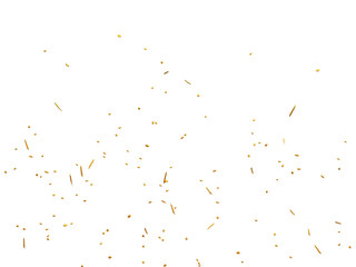 Fototapeta premium Realistic Golden Confetti and serpentine explosion For The Festival Party Ribbon Blast Carnival Elements Or Birthday Celebration