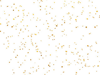 Realistic Golden Confetti and serpentine explosion For The Festival Party Ribbon Blast Carnival Elements Or Birthday Celebration