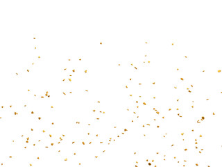 Realistic Golden Confetti and serpentine explosion For The Festival Party Ribbon Blast Carnival Elements Or Birthday Celebration