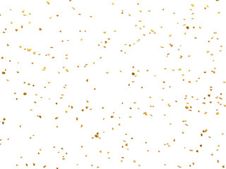 Realistic Golden Confetti and serpentine explosion For The Festival Party Ribbon Blast Carnival Elements Or Birthday Celebration