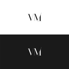 VM logo. V M design. White VM letter. VM, V M letter logo design. Initial letter VM linked circle uppercase monogram logo. V M letter logo vector design. 