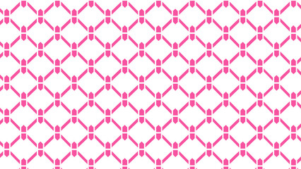 Pink and white ornament mesh pattern