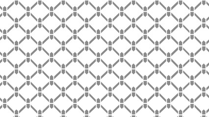 Grey and white ornament mesh pattern
