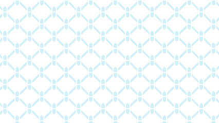 Blue and white ornament mesh pattern