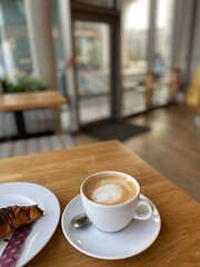cup of coffee on table