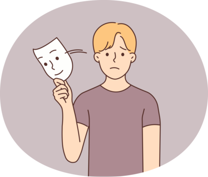 Man study with books and laptop