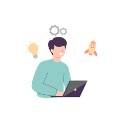 Innovation ecosystem Vector Illustration