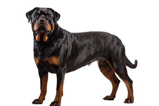 Rottweiler on transparent background PNG