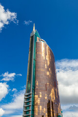 Skyscraper of the Transport Tower business center in Astana