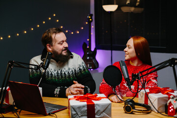 A couple of bloggers are doing a Christmas giveaway on their channel. Radio presenters in Christmas...