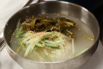 Noodles with Radish Water Kimchi