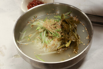 Noodles with Radish Water Kimchi